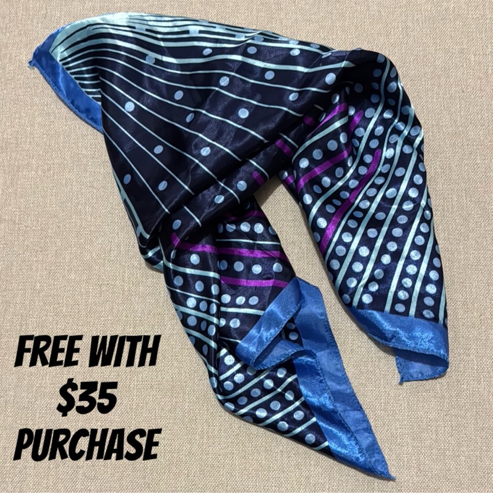 Free With $35 Purchase-Unbranded-Polyester-Purple Blue White-MCM Vibes